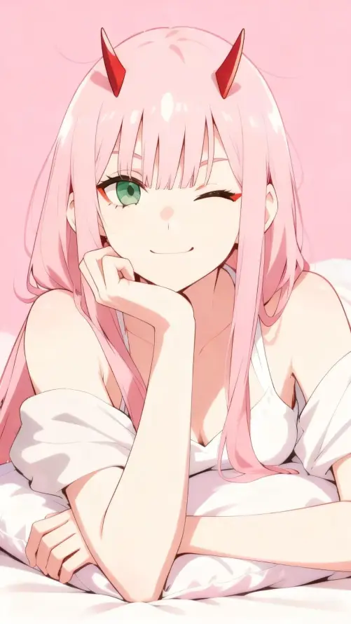 4k02壁纸 - 睡衣 - 简约 - 粉发「哲风壁纸」