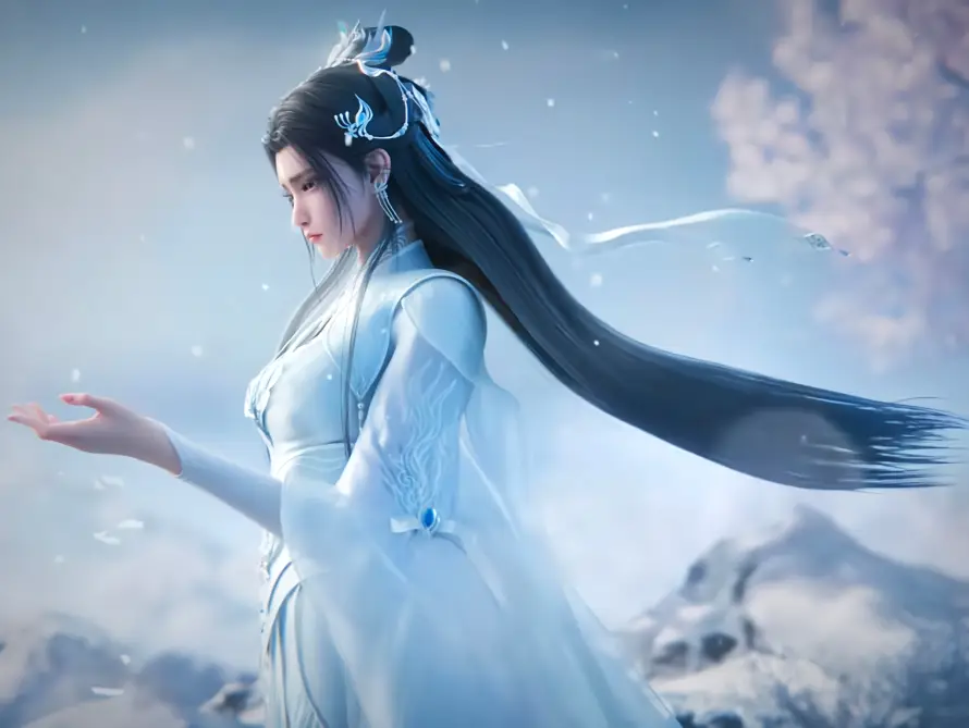 4k仙侠壁纸 - 白 - 雪 - 动漫「哲风壁纸」 4k仙侠壁纸 - 白 - 雪 - 动漫「哲风壁纸」