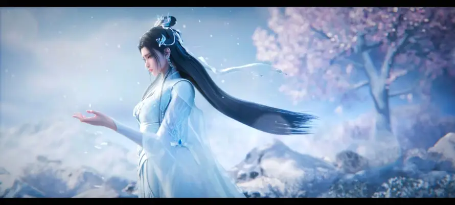 4k仙侠壁纸 - 雪 - 动漫 - 古风「哲风壁纸」