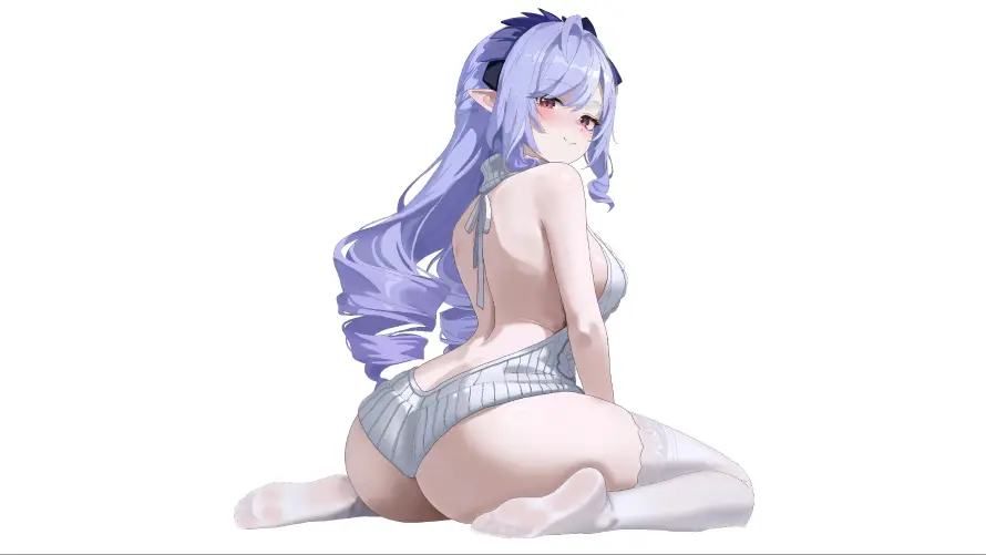 4k女孩壁纸 - 性感 - 紫发 - 美女「哲风壁纸」