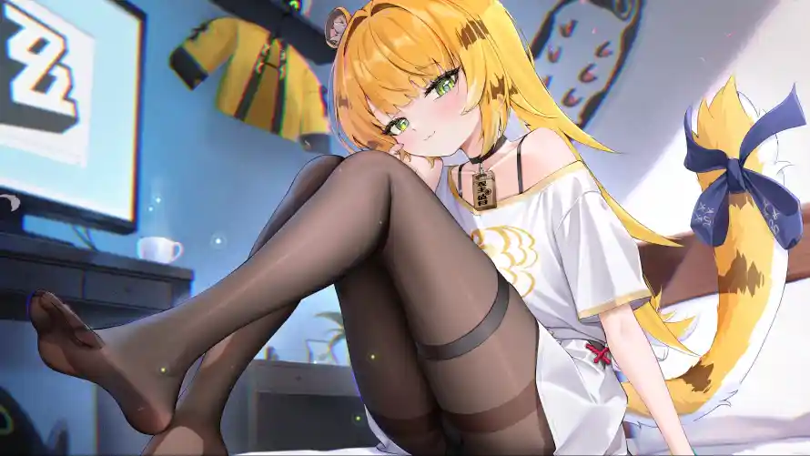 4k女孩壁纸 - 房间 - 白衣 - 美女「哲风壁纸」