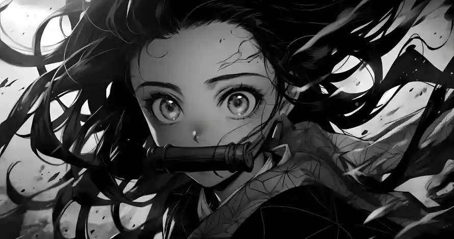 4k竹筒壁纸 - 祢豆子 - 鬼灭之刃 - 动漫角色「哲风壁纸」