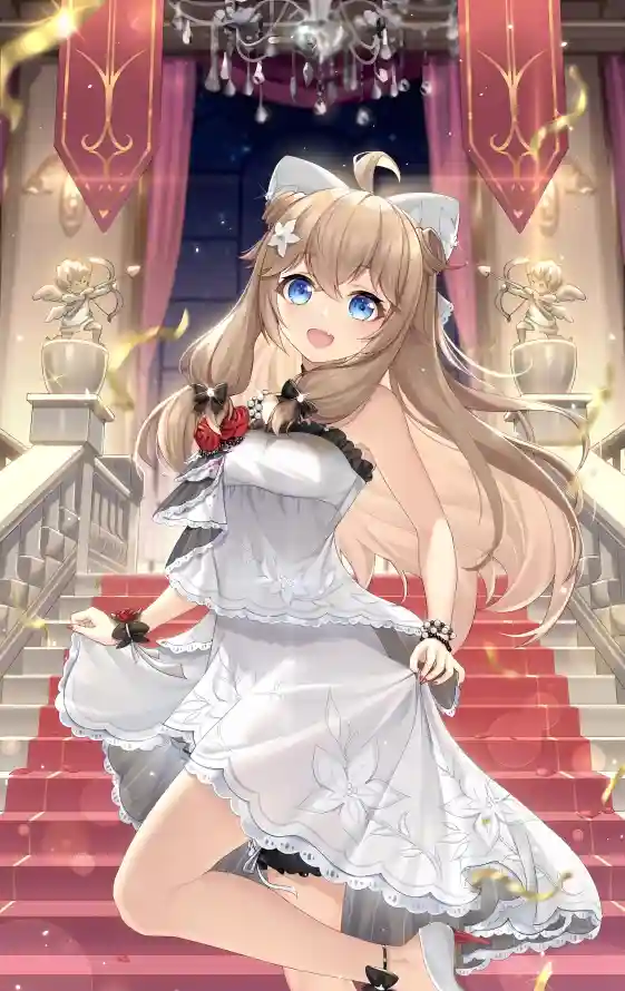 4k嘉然壁纸 - 礼服 - 二次元 - 华丽背景「哲风壁纸」