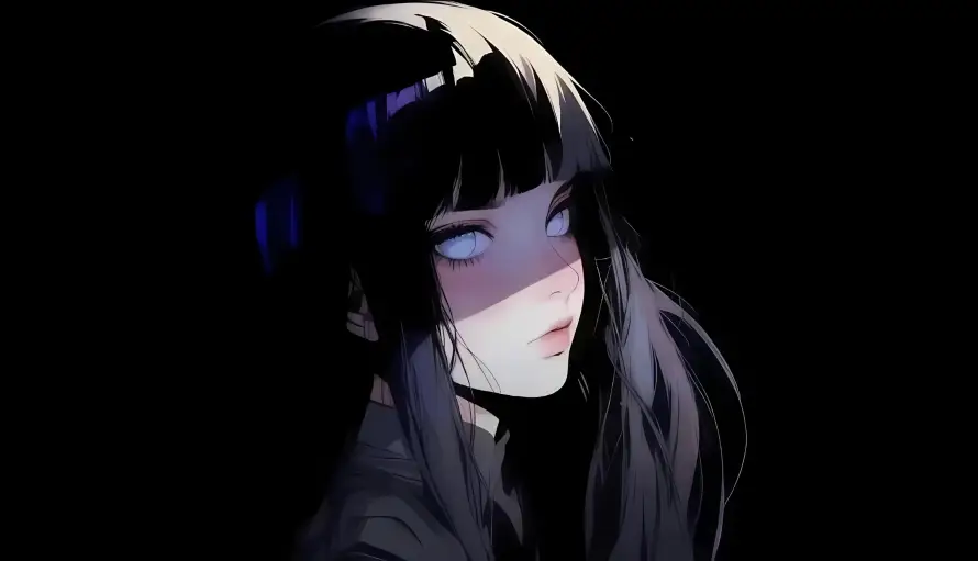 4k暗系壁纸 - 暗黑 - 长发 - 日向雏田「哲风壁纸」 4k暗系壁纸 - 暗黑 - 长发 - 日向雏田「哲风壁纸」