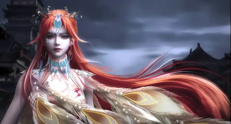 2k古风壁纸-柳七月 - 红衣-古风建筑热门的壁纸「哲风壁纸」