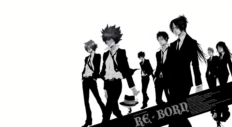 4k黑白壁纸 - 二次元 - 家庭教师 - 沢田纲吉「哲风壁纸」 4k黑白壁纸 - 二次元 - 家庭教师 - 沢田纲吉「哲风壁纸」