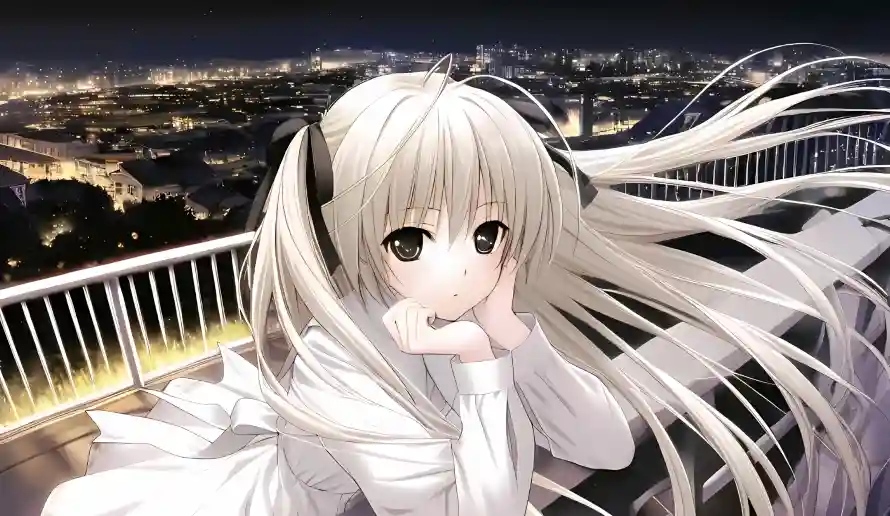 4k城市壁纸 - 穹妹 - 长发 - 二次元「哲风壁纸」