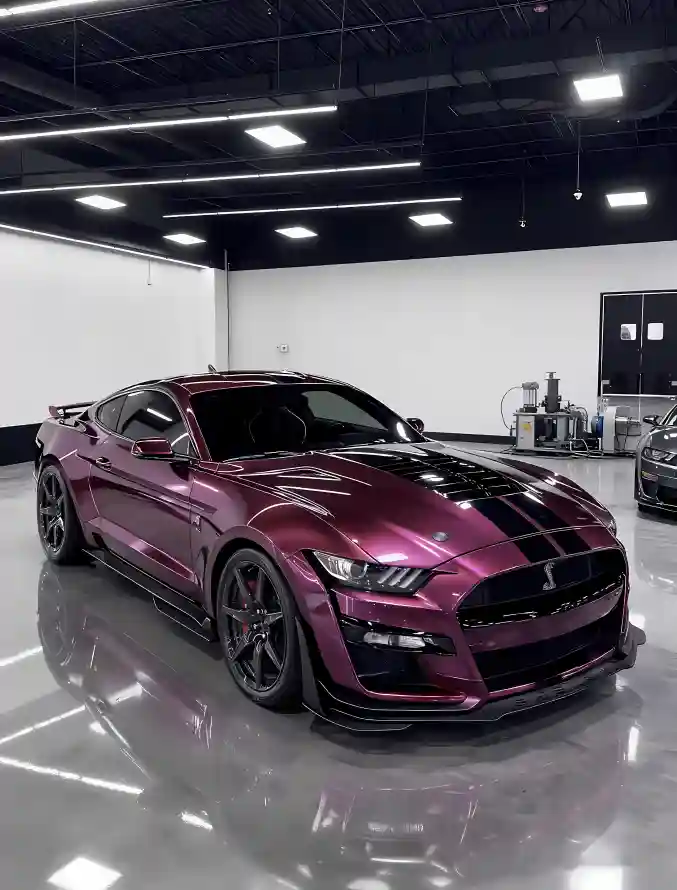 4k室内壁纸 - 紫色 - 跑车 - 车库「哲风壁纸」