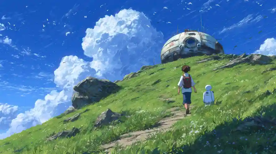 4k云朵壁纸-白色生物与机器-热门的壁纸「哲风壁纸」