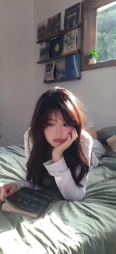 4k卧室壁纸 - 室内 - 床铺 - 看书「哲风壁纸」