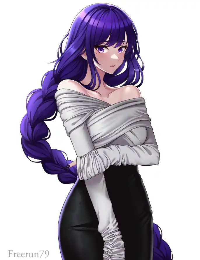 4k简约壁纸 - 紫发 - 辣妹 - 二次元「哲风壁纸」