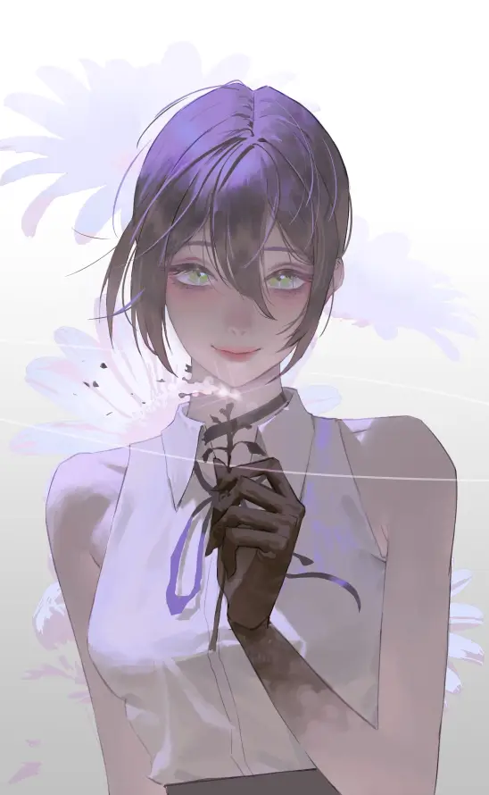 4k短发壁纸 - 花朵 - 蕾塞 - 电锯人「哲风壁纸」