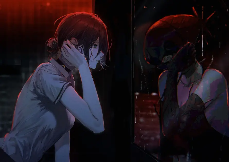 4k对峙壁纸 - 暗黑 - 白衣 - 短发「哲风壁纸」