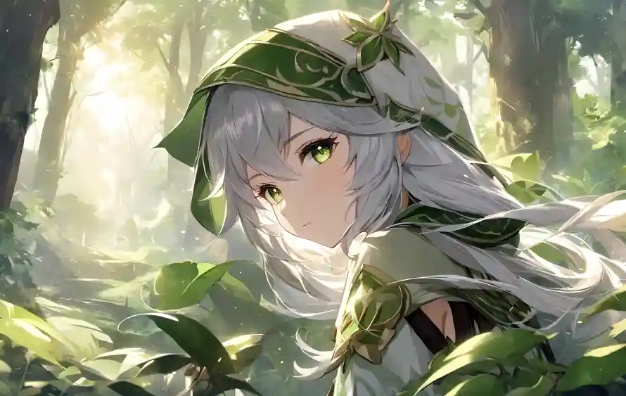 4k原神壁纸 - 斗篷 - 树叶 - 森林「哲风壁纸」