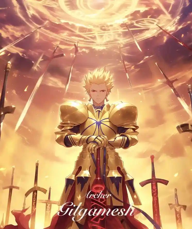 4k金闪闪壁纸 - 剑 - 魔法阵 - Fate「哲风壁纸」