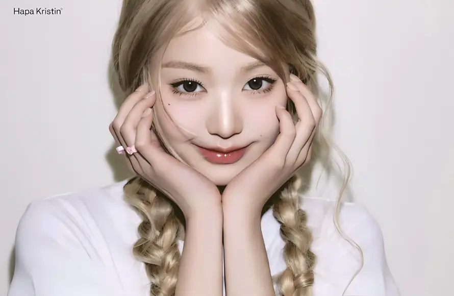 4k甜妹壁纸 - 简约 - 张元英 - 麻花辫「哲风壁纸」