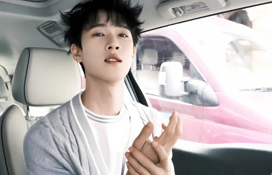 4k自拍壁纸 - 车内 - 李昀锐 - 粉色车「哲风壁纸」