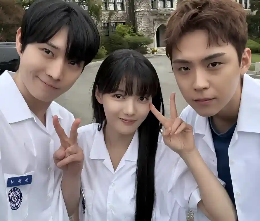 2k合影壁纸-白衬衫和校园-亲爱的X热门的壁纸「哲风壁纸」