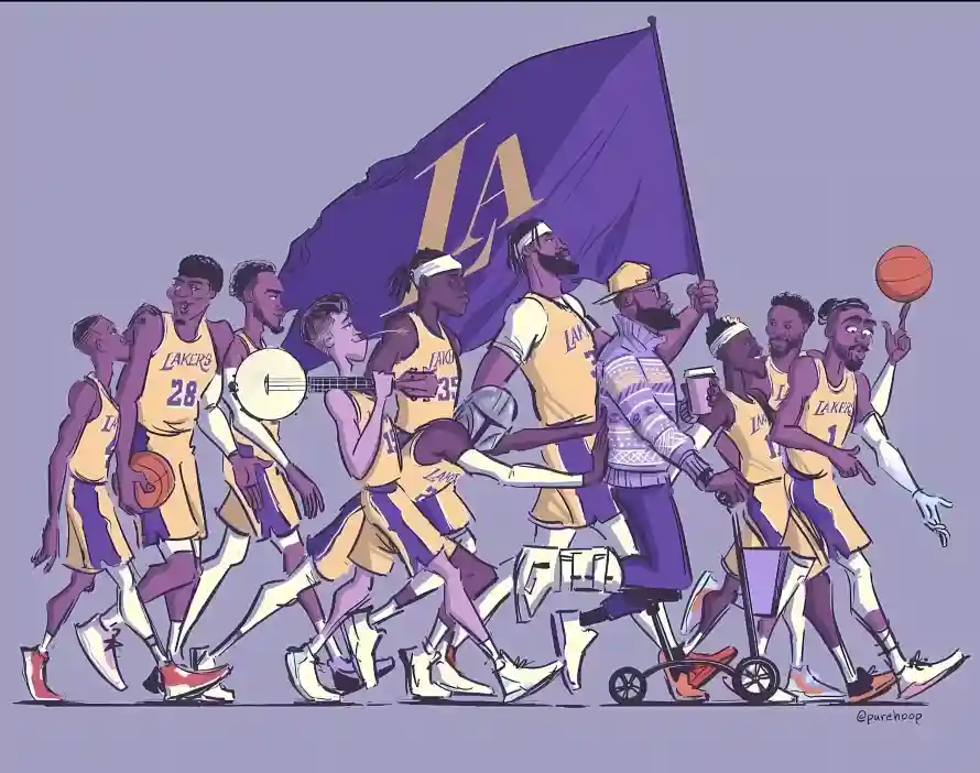 4k卡通壁纸 - 旗帜 - 球员 - 篮球「哲风壁纸」 4k卡通壁纸 - 旗帜 - 球员 - 篮球「哲风壁纸」