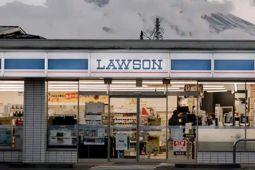 4k日本壁纸 - 罗森 - 街道 - 雪景「哲风壁纸」