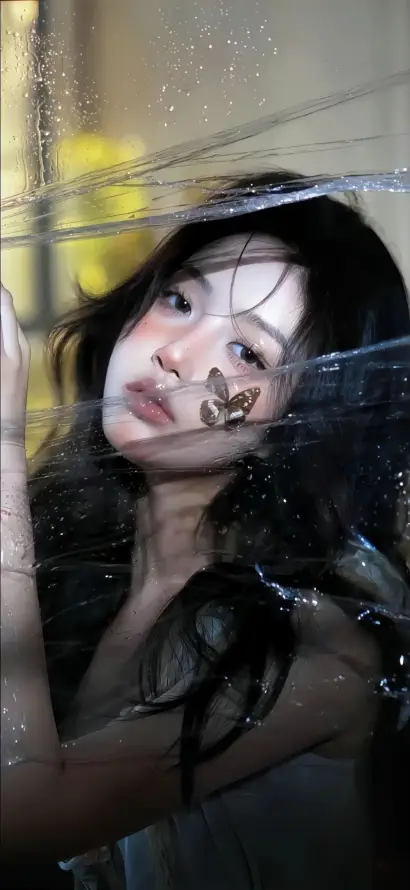 4k朦胧壁纸 - 湿发 - 美女 - 长发「哲风壁纸」