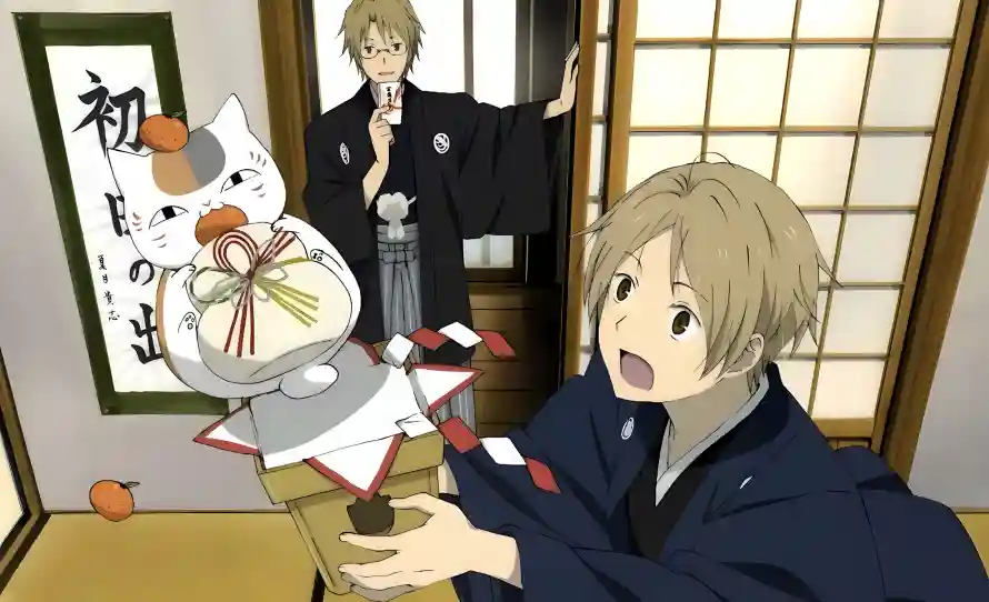 2k夏目壁纸-夏目贵志和斑-日式房间免费下载「哲风壁纸」