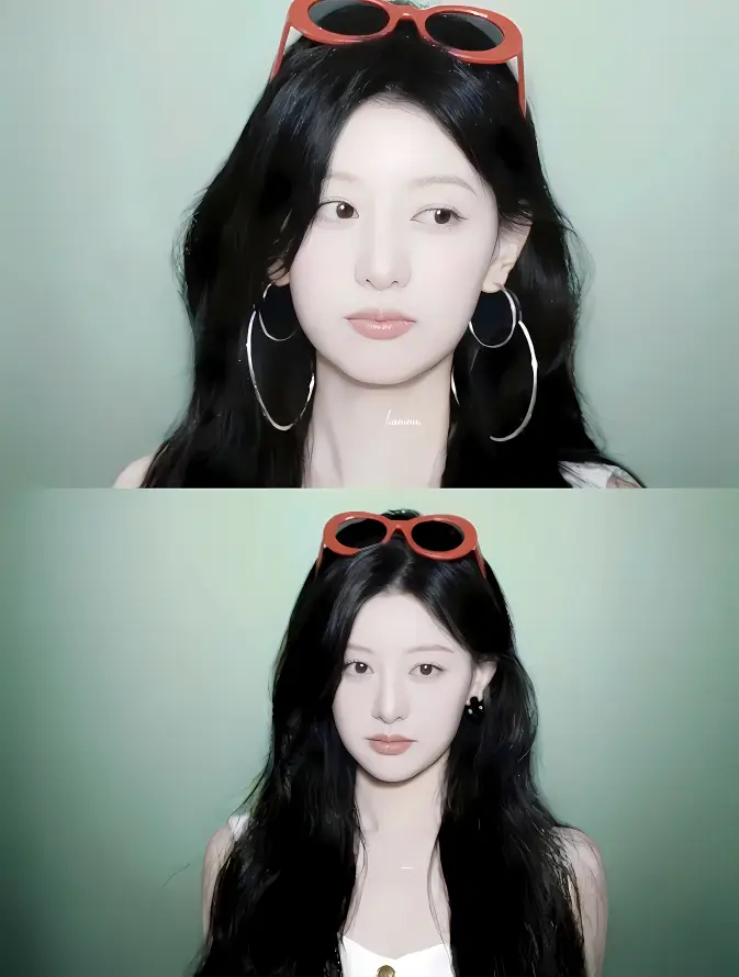 4k眼镜壁纸 - 大耳环 - 撕拉片 - 金智媛「哲风壁纸」