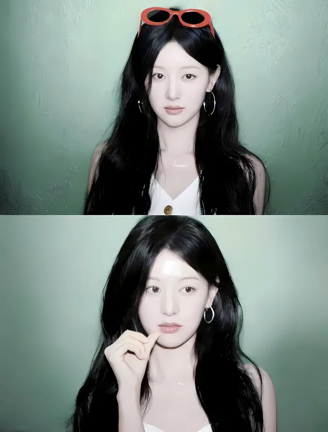 4k吊带壁纸 - 耳环 - 长发 - 撕拉片「哲风壁纸」