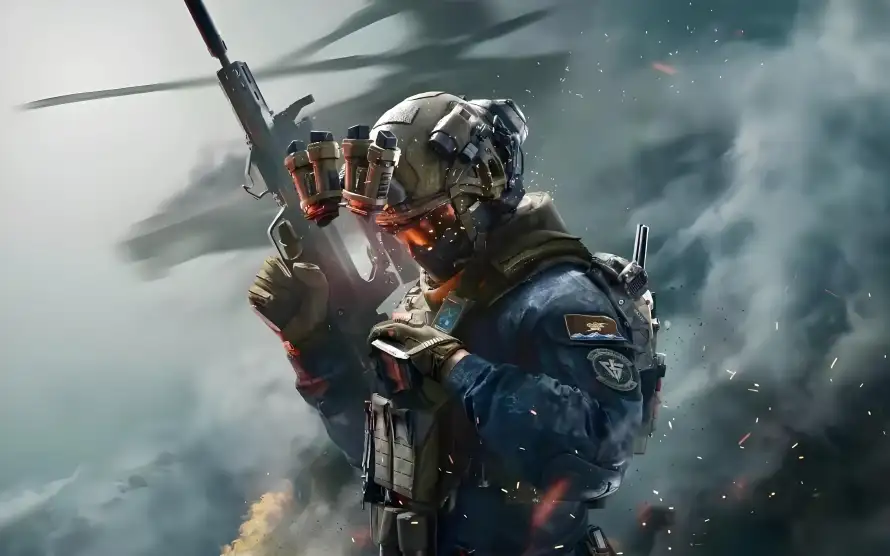 4k士兵壁纸 - 动漫 - 科幻 - 烟雾「哲风壁纸」