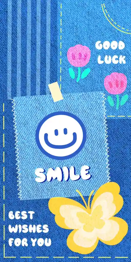 4k卡通壁纸 - 文字 - 笑脸 - 花朵「哲风壁纸」