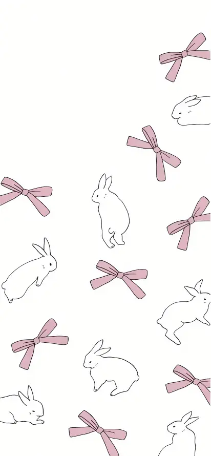 4k兔子壁纸 - 卡通 - 可爱 - 简约「哲风壁纸」