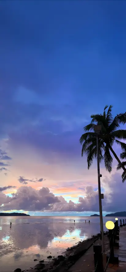 4k晚霞壁纸 - 海边 - 海面 - 倒影「哲风壁纸」