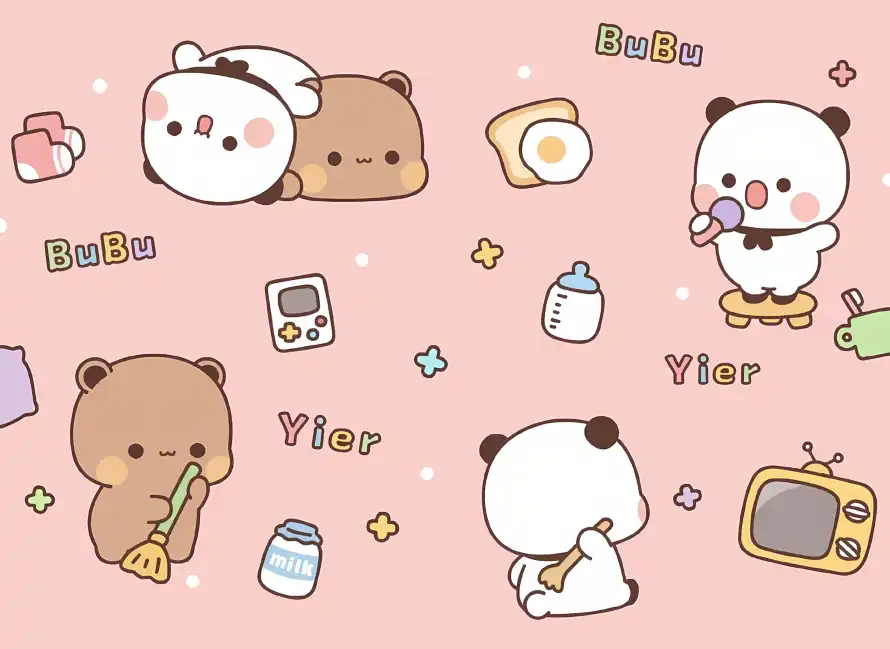 4k卡通壁纸 - 可爱 - 奶瓶 - 小熊「哲风壁纸」 4k卡通壁纸 - 可爱 - 奶瓶 - 小熊「哲风壁纸」