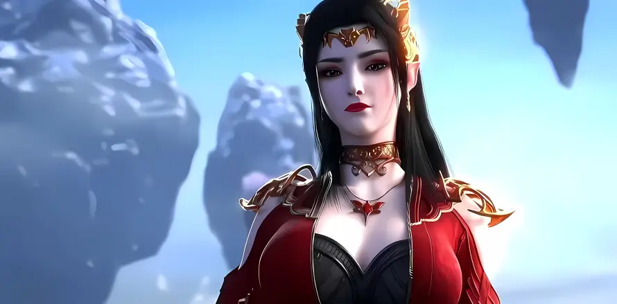 4k玄幻壁纸 - 红衣 - 美杜莎 - 动漫角色「哲风壁纸」