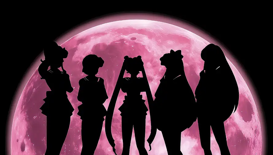 4k剪影壁纸-少女角色和动漫-美少女战士「哲风壁纸」