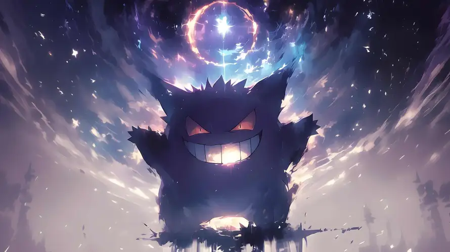 4k动漫壁纸-宝可梦与耿鬼-壁纸分享「哲风壁纸」