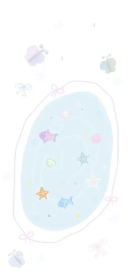 4k卡通壁纸 - 可爱 - 小鱼 - 星星「哲风壁纸」