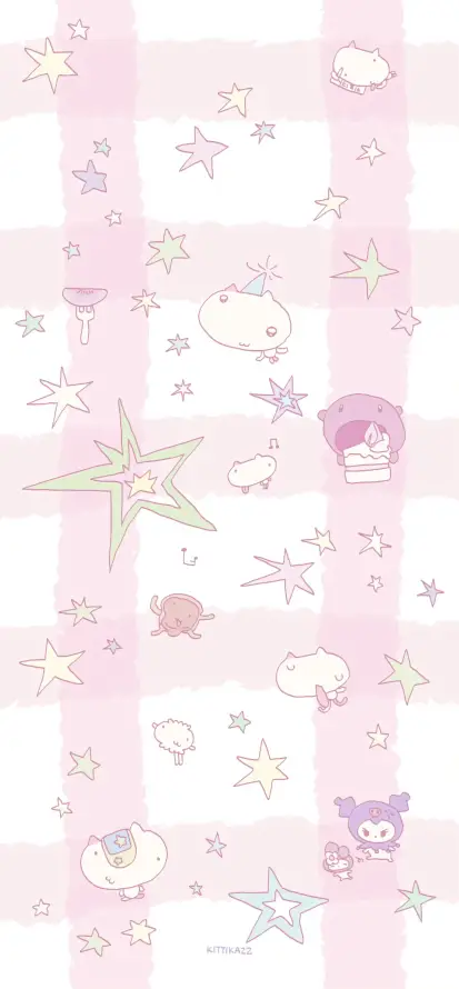 4k云朵壁纸 - 卡通 - 可爱 - 星星「哲风壁纸」