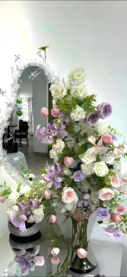 4k简约壁纸 - 花束 - 花艺 - 粉紫花「哲风壁纸」