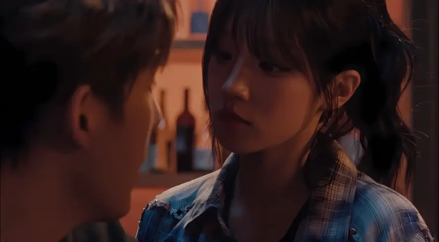 2k互动壁纸-宋雨琦壁纸和昏暗-格子衬衫壁纸分享「哲风壁纸」