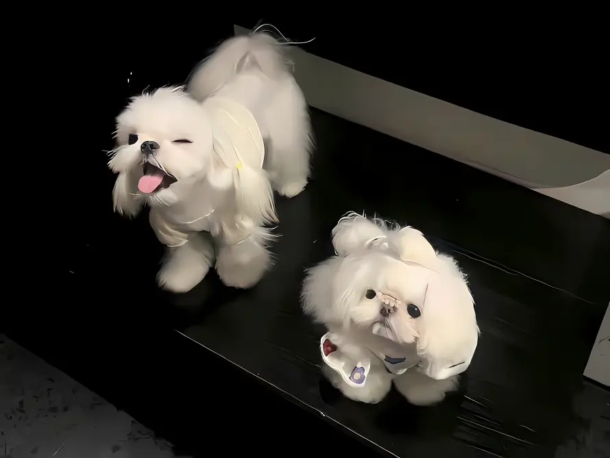 4k可爱壁纸 - 小狗 - 玩偶 - 白色「哲风壁纸」