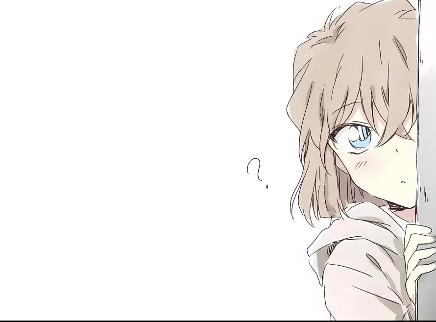 4k浅色壁纸 - 疑惑 - 简约 - 二次元「哲风壁纸」