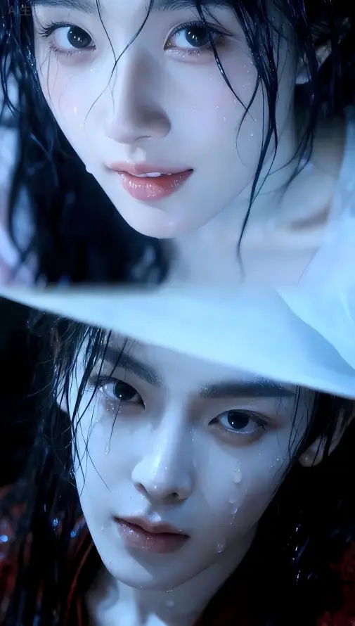 4k剧照壁纸 - 古装 - 湿发 - 雨滴「哲风壁纸」