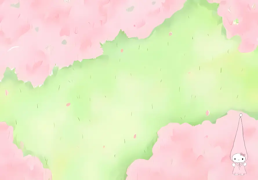 4k卡通壁纸 - 可爱 - 水彩 - 粉色「哲风壁纸」