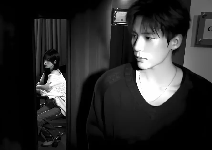 4k室内壁纸 - 穿搭 - 黑白 - 宋雨琦「哲风壁纸」