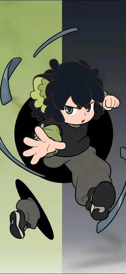 4k破洞壁纸 - 阴阳 - 罗小黑 - 动漫角色「哲风壁纸」