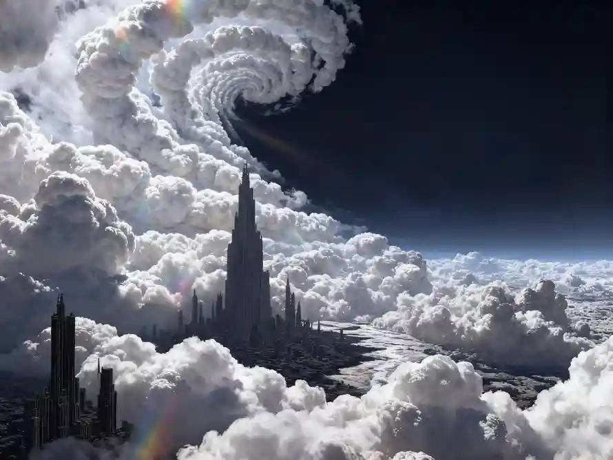 4k云城壁纸 - 云海 - 云漩涡 - 摩天大楼「哲风壁纸」 4k云城壁纸 - 云海 - 云漩涡 - 摩天大楼「哲风壁纸」