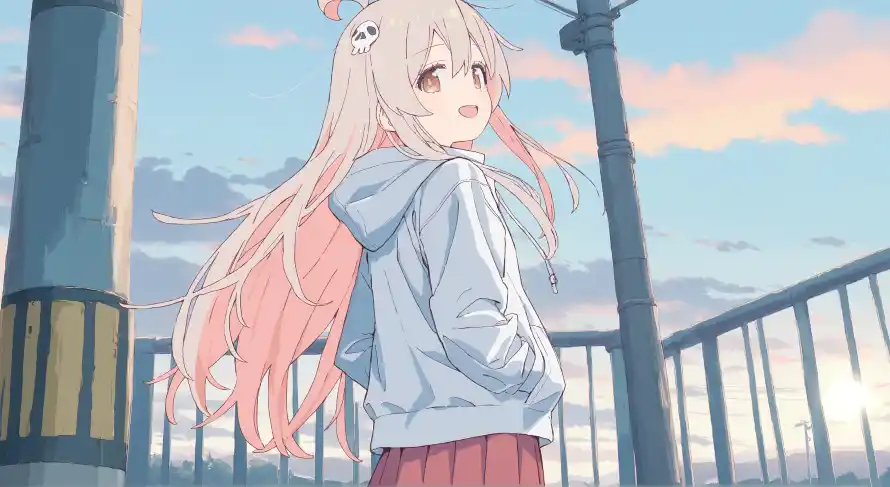 4k动漫壁纸 - 栏杆 - 真寻 - 黄昏「哲风壁纸」 4k动漫壁纸 - 栏杆 - 真寻 - 黄昏「哲风壁纸」