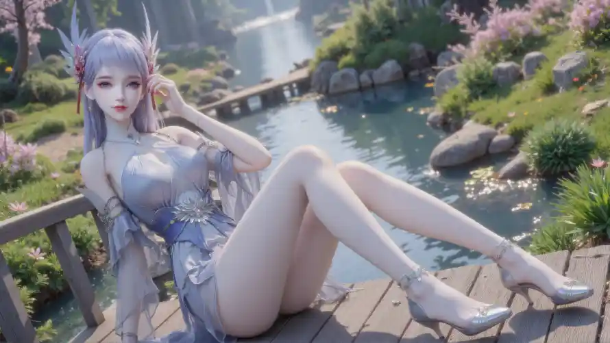 4k仙侠壁纸 - 古风 - 短裙 - 林紫玥「哲风壁纸」