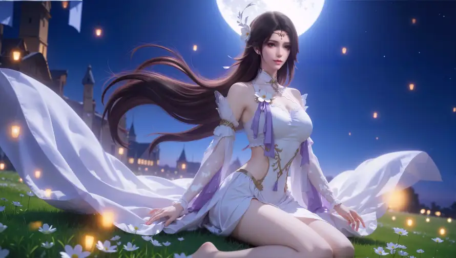 4k城堡壁纸 - 月夜 - 玄衣 - 白裙「哲风壁纸」 4k城堡壁纸 - 月夜 - 玄衣 - 白裙「哲风壁纸」